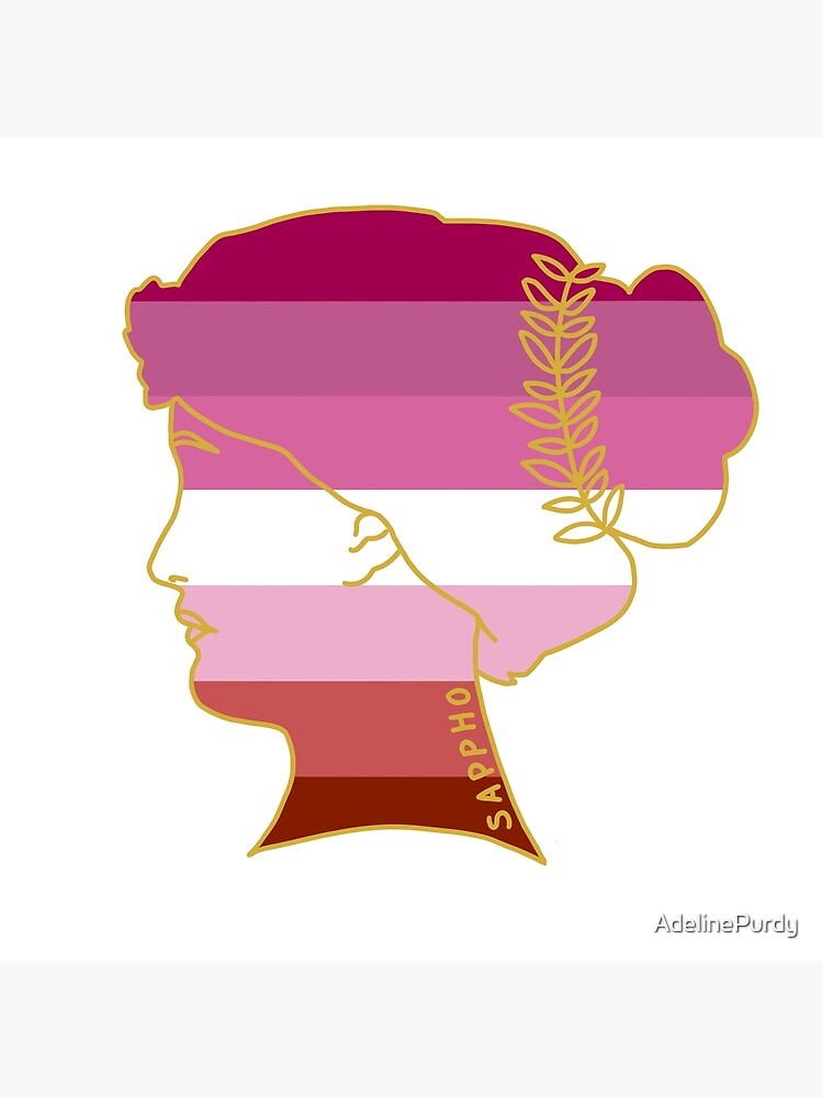 Sappho Of Lesbos Famous Lgbtq Figures Silhouette Lesbian Flag