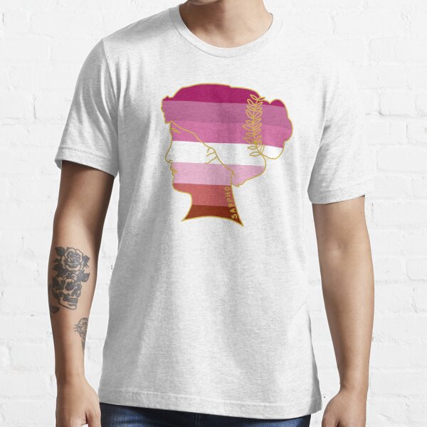 Sappho Of Lesbos Famous Lgbtq Figures Silhouette Lesbian Flag T