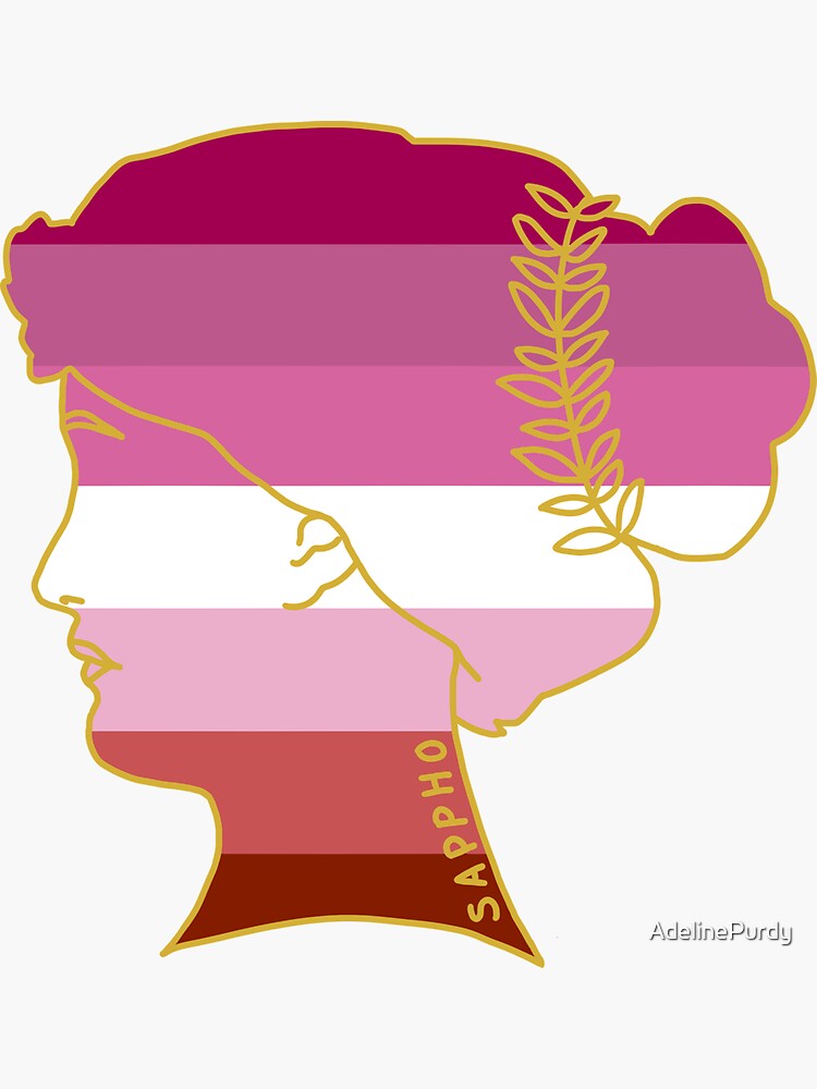 Sappho Of Lesbos Famous Lgbtq Figures Silhouette Lesbian Flag