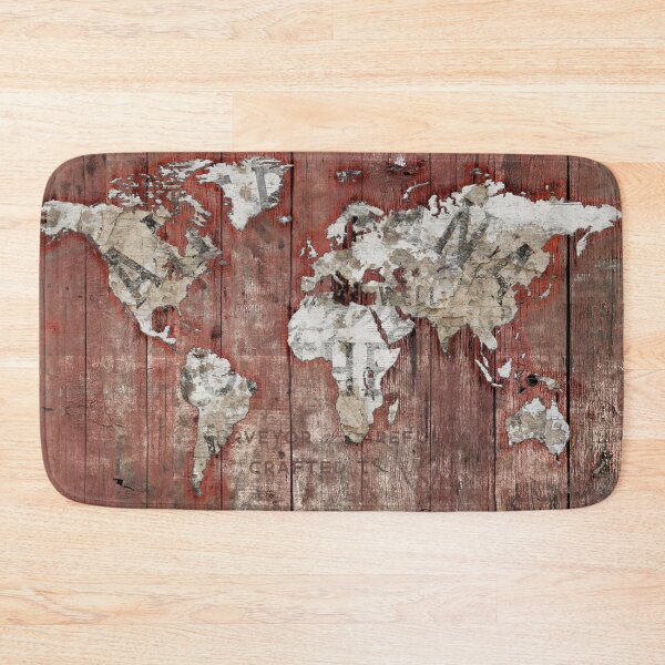 Item preview, Red World Map designed and sold by Diego Tirigall.