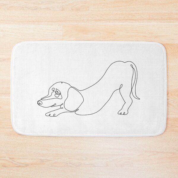 Item preview, One line Dachshund Downward Dog designed and sold by Huebucket.