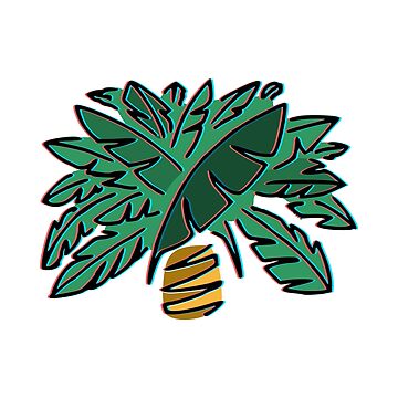 Artwork thumbnail, Jungle Palm Tree by atelierkota