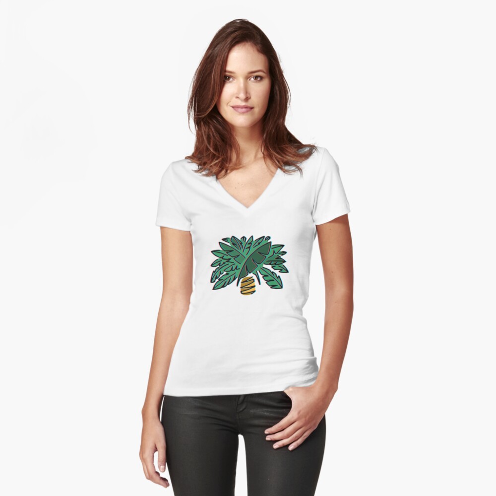 Item preview, Fitted V-Neck T-Shirt designed and sold by atelierkota.