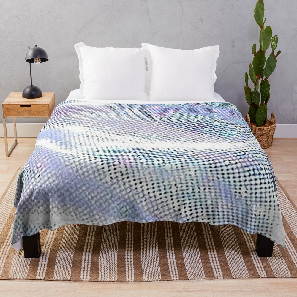 Buy Now Mermaid Silver Pattern Throw Blanket Bl-5221L66F