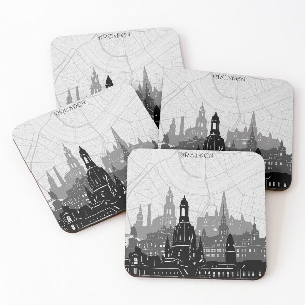 dresden skyline Coasters (Set of 4)