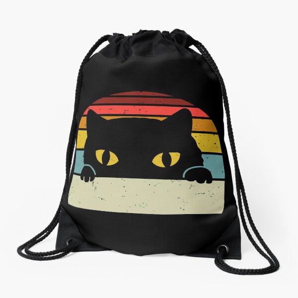 Black Cat Drawstring Bags Redbubble - nyan cat paradise roblox