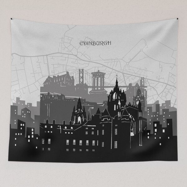 Item preview, edinburgh skyline designed and sold by BekimART2.