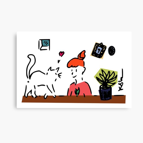 Cheerful at Home Canvas Print