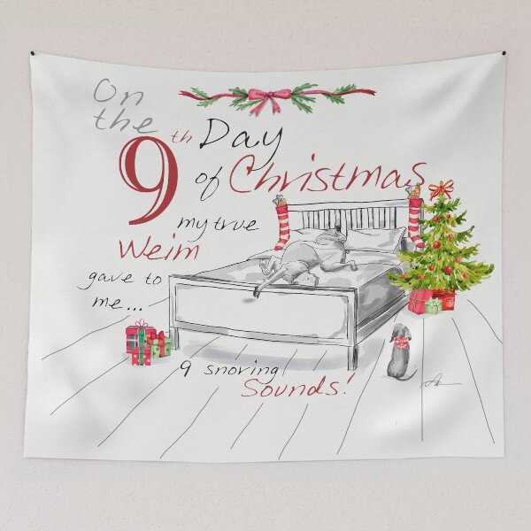 Item preview, NINTH DAY OF CHRISTMAS WEIMS designed and sold by bluweim.