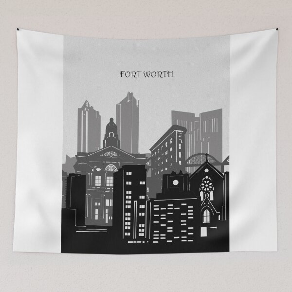 Item preview, forth wort skyline designed and sold by BekimART2.