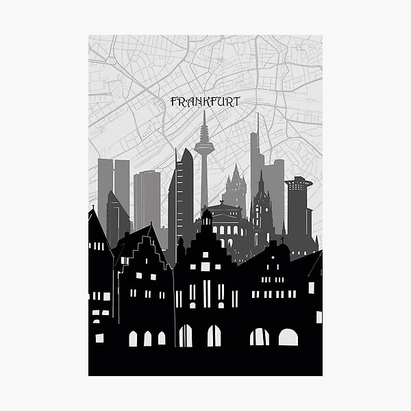 Aperçu de l'œuvre Skyline de Francfort créée et vendue par BekimART2.