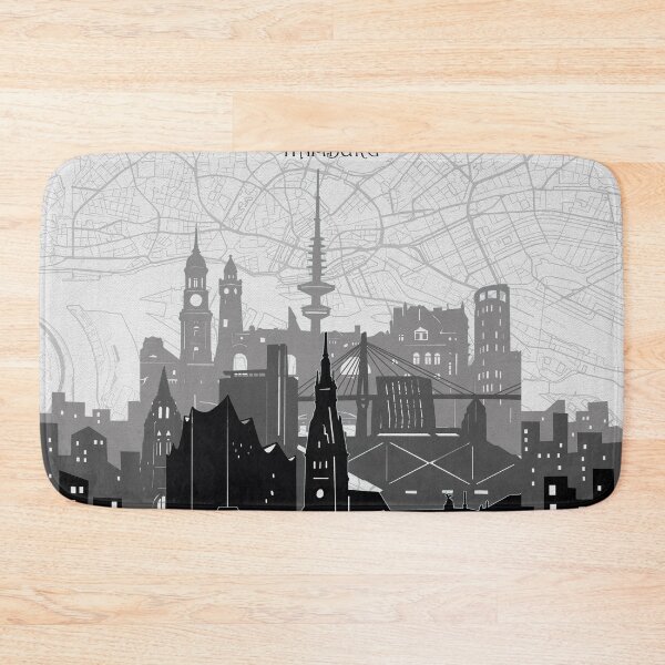 Item preview, hamburg skyline designed and sold by BekimART2.
