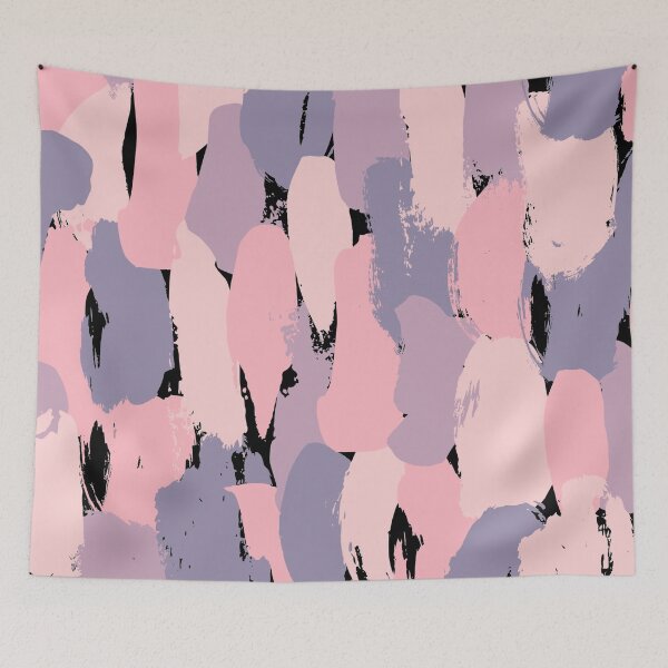 Item preview, Colorful abstract pattern on black background designed and sold by Jenmag.