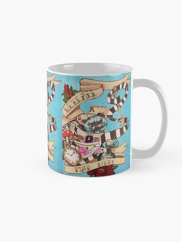 Alternate view of Were All Mad Here (Alice's Adventures in Wonderland) Mug