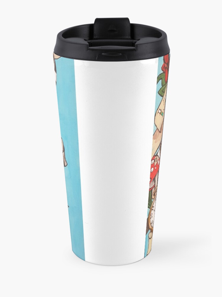 Alternate view of Were All Mad Here (Alice's Adventures in Wonderland) Travel Mug