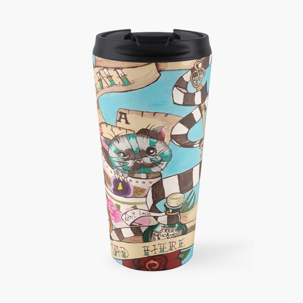 Were All Mad Here (Alice's Adventures in Wonderland) Travel Mug