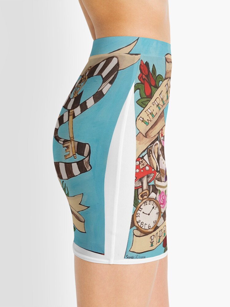 Alternate view of Were All Mad Here (Alice's Adventures in Wonderland) Mini Skirt