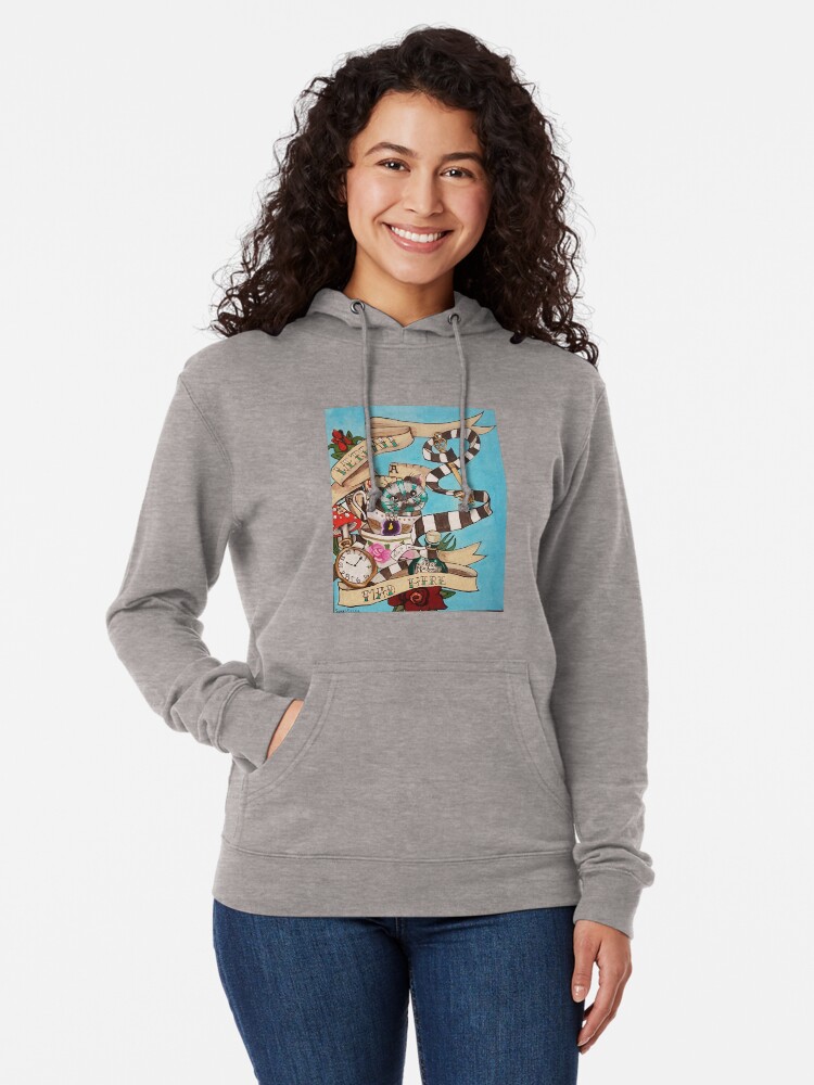 Alternate view of Were All Mad Here (Alice's Adventures in Wonderland) Lightweight Hoodie