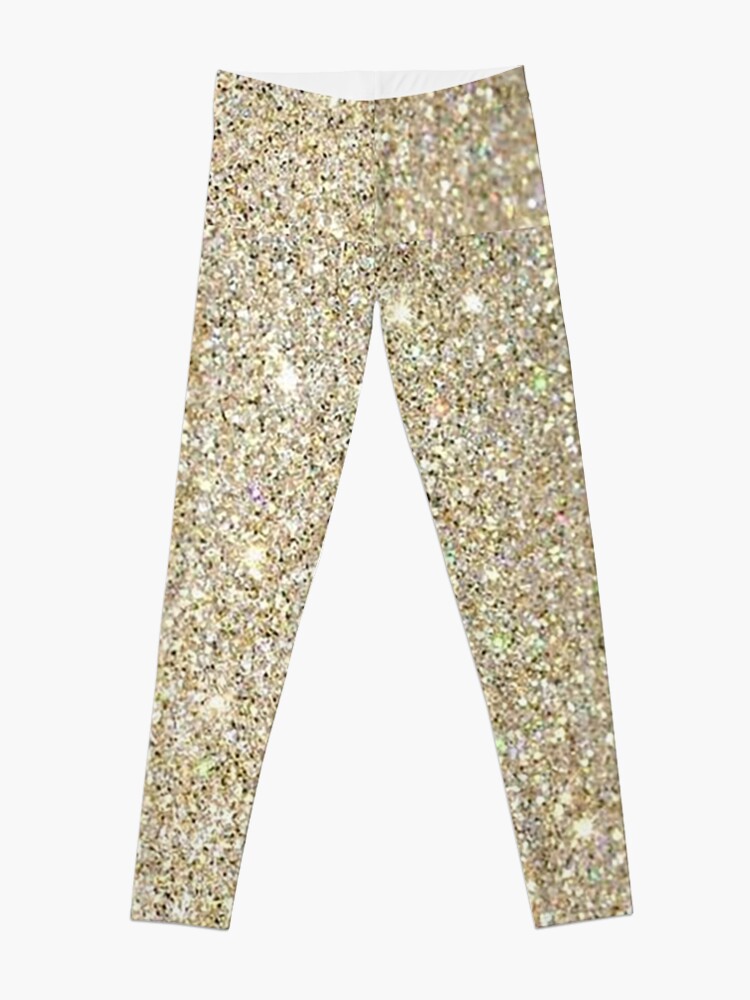 black and gold glitter pattern Leggings for Sale by virilamissa