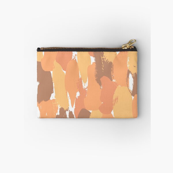 Item preview, Orange and brown abstract pattern white background designed and sold by Jenmag.