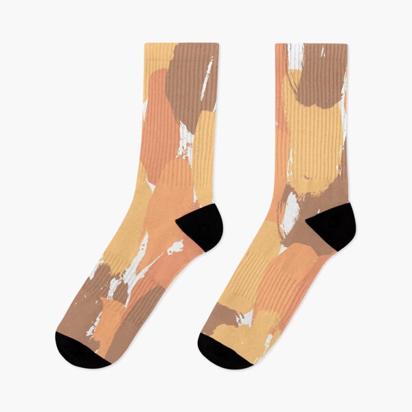 Item preview, Orange and brown abstract pattern white background designed and sold by Jenmag.