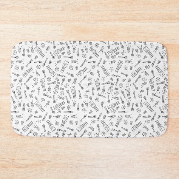 Item preview, Transistors - Black on White designed and sold by Hodgepodge Bricolage.