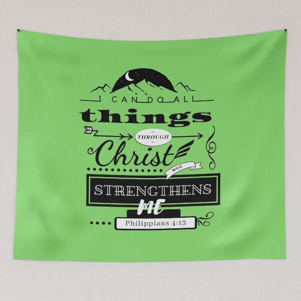 Item preview, Christian quote I can do all things through Christ who strengthens me designed and sold by pureheartvision.