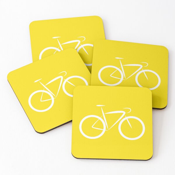 Item preview, Stylised Racing Bike | White Yellow designed and sold by SJ Designs.