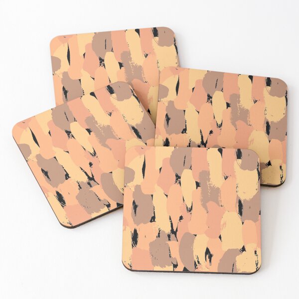 Item preview, Orange and brown abstract pattern black background designed and sold by Jenmag.