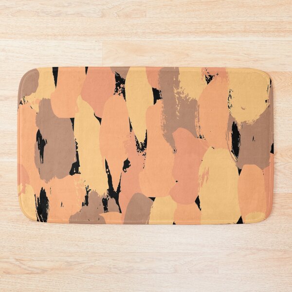 Item preview, Orange and brown abstract pattern black background designed and sold by Jenmag.