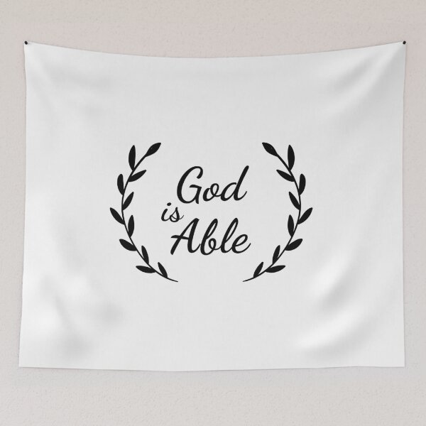 Item preview, Christian quote God is able  designed and sold by pureheartvision.