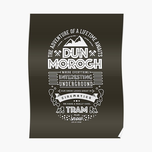 Under the Mountain - Starting Zone Travel Poster Poster