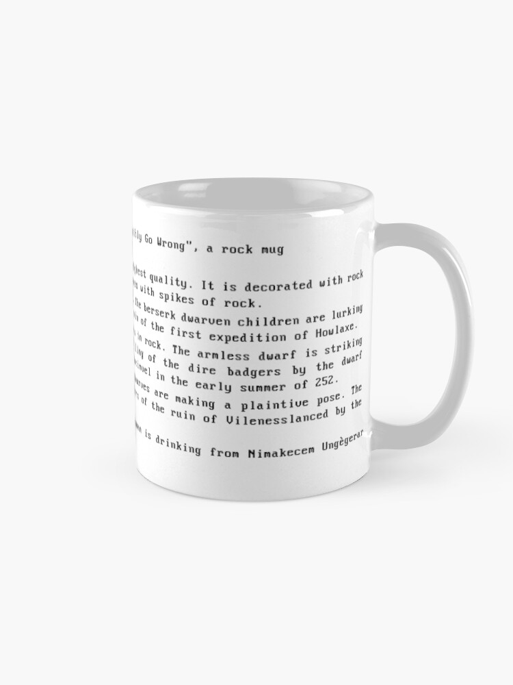 "DWARF FORTRESS ROCK MUG ARTIFACT " Coffee Mug for Sale by DrunkMonk