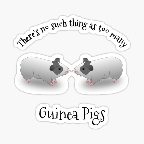 Item preview, No Such Thing As Too Many Guinea Pigs designed and sold by Sugar-Magnolia.