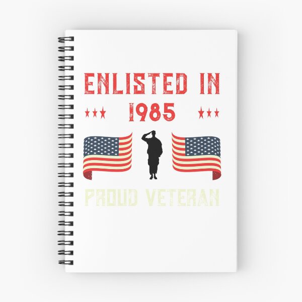 Item preview, Veteran Enlisted 1985 Quote Proud Vet American Flag Served Premium design designed and sold by CreatedByHeidi.