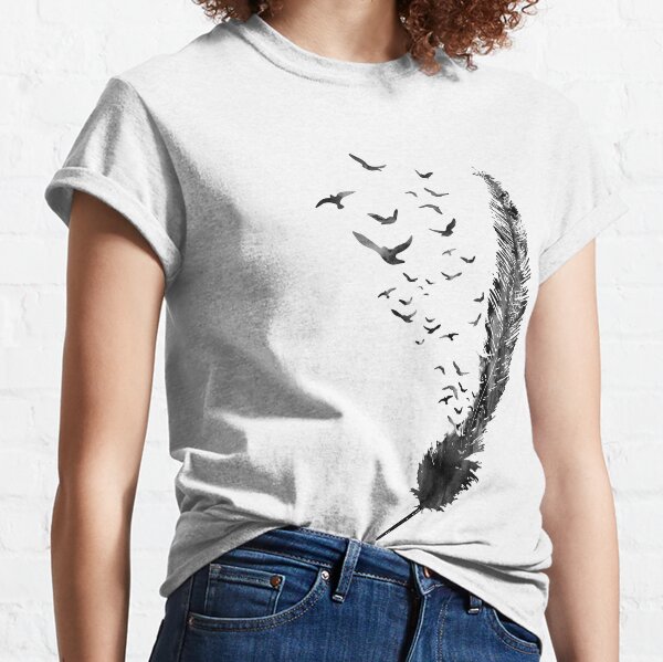 Feather and birds Classic T-Shirt