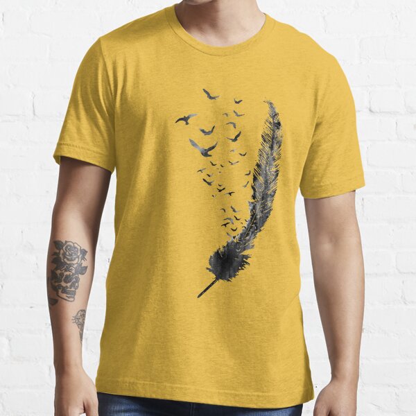 RosaliArt Feather and Birds T-Shirt