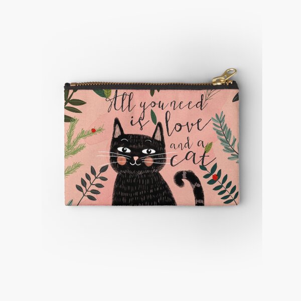Item preview, All you need is love and a cat Art Print Cat wall Art || Cat lover gift || pet wall hanging  || Mia Charro Poster  designed and sold by MiaCharro.