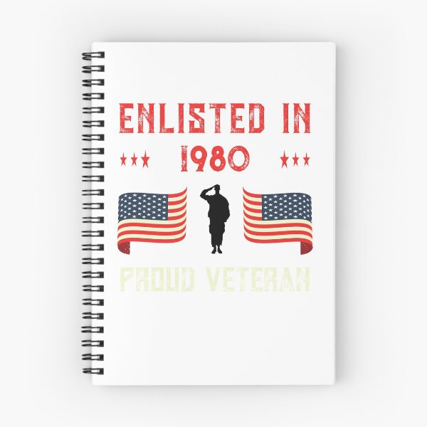Item preview, Veteran Enlisted 1980 Quote Proud Vet American Flag Served design designed and sold by CreatedByHeidi.