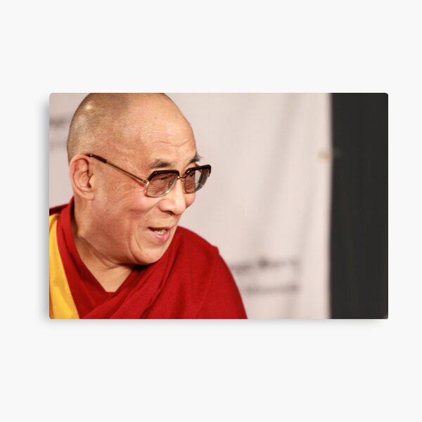 H.H., the 14th Dalai Lama Metal Print