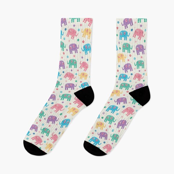 Item preview, Elephants in the Flowers Pattern designed and sold by theflossbox.