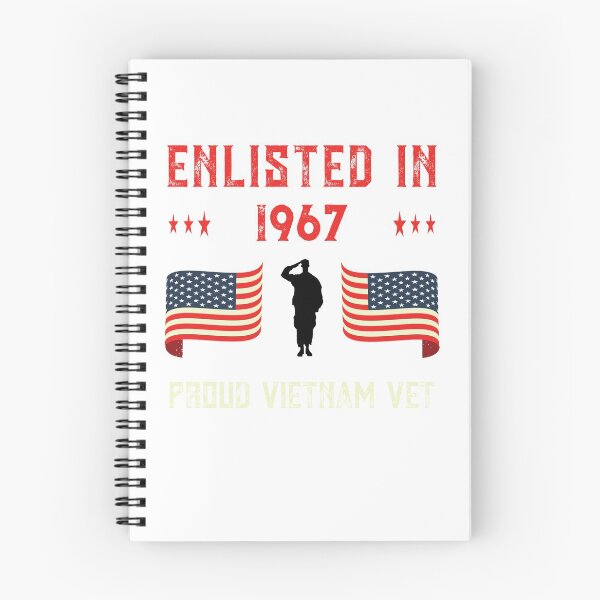Item preview, Vietnam Veteran Enlisted 1967 Quote War Proud American Flag design designed and sold by CreatedByHeidi.