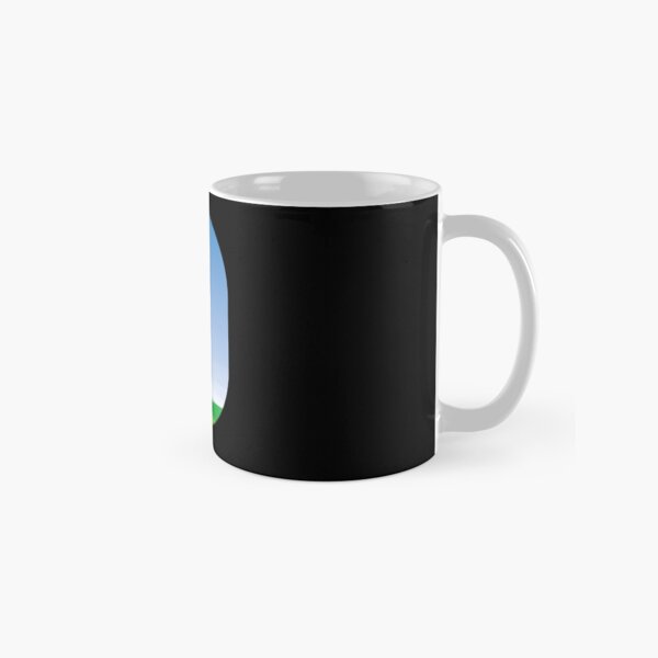 A green landscape as seen from the airplane window Classic Mug