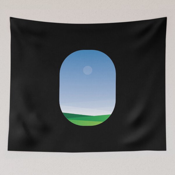 Item preview, A green landscape as seen from the airplane window designed and sold by Modnay.