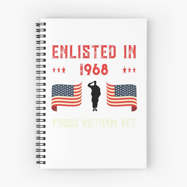 Item preview, Vietnam Veteran Enlisted 1968 Quote War Proud American Flag design designed and sold by CreatedByHeidi.