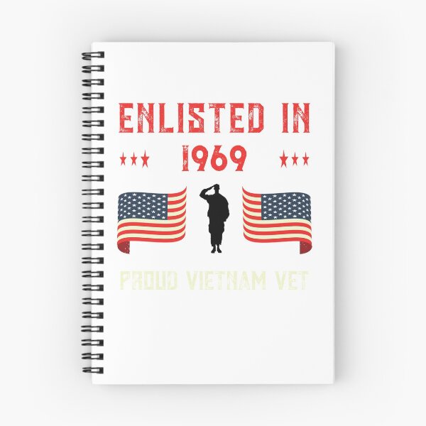 Item preview, Vietnam Veteran Enlisted 1969 Quote War Proud American Flag design designed and sold by CreatedByHeidi.