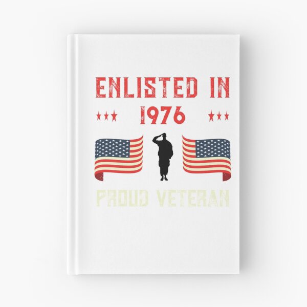 Item preview, Veteran Enlisted 1976 Quote Proud Vet American Flag Served Premium design designed and sold by CreatedByHeidi.