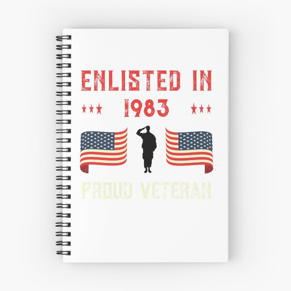 Item preview, Veteran Enlisted 1983 Quote Proud Vet American Flag Served design designed and sold by CreatedByHeidi.