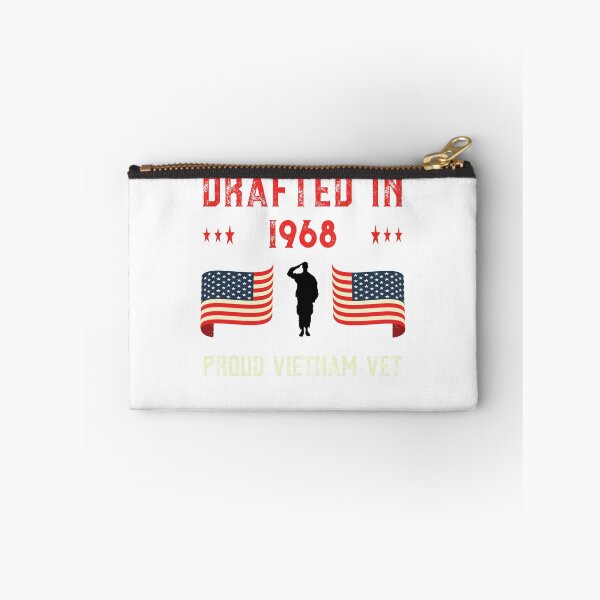 Item preview, Mens Vietnam Veteran Drafted 1968 Draft War Proud American Flag design designed and sold by CreatedByHeidi.