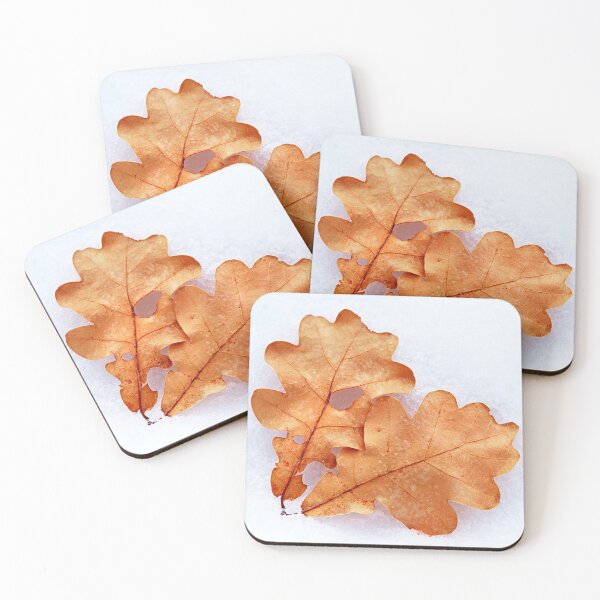 Item preview, Oak Leaves On Snow designed and sold by Deb Oppermann.